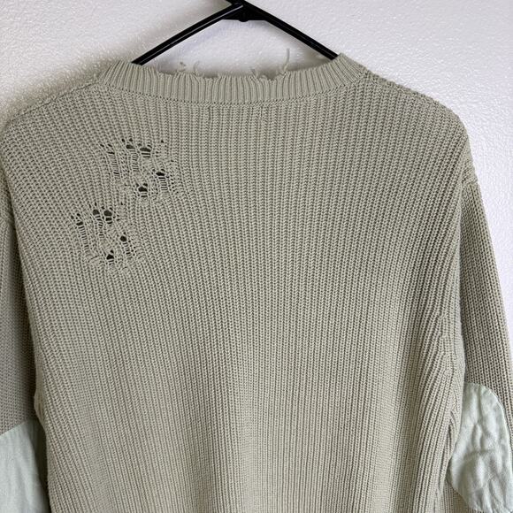 SER.O.YA Devlin Sweater Womens Small Sage Pullover Distressed Pullover Grunge * - Picture 10 of 11